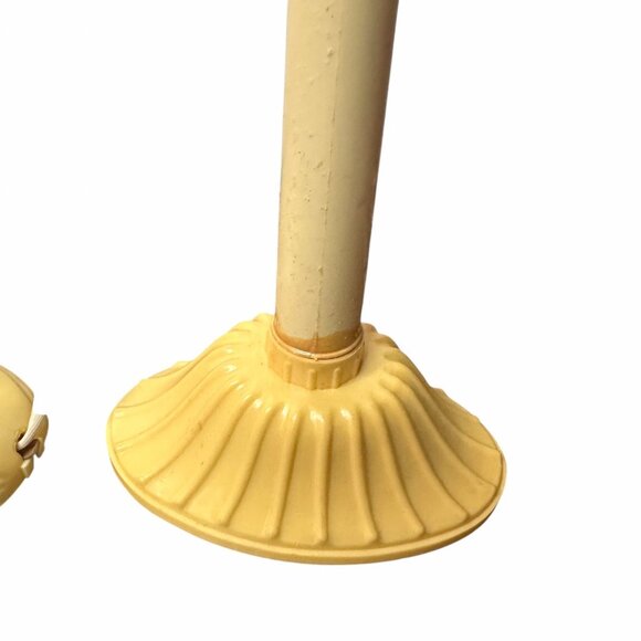 Vintage 1950s 5-Light Orange Plastic Christmas Candelabra Incandescent Holiday - Picture 7 of 16